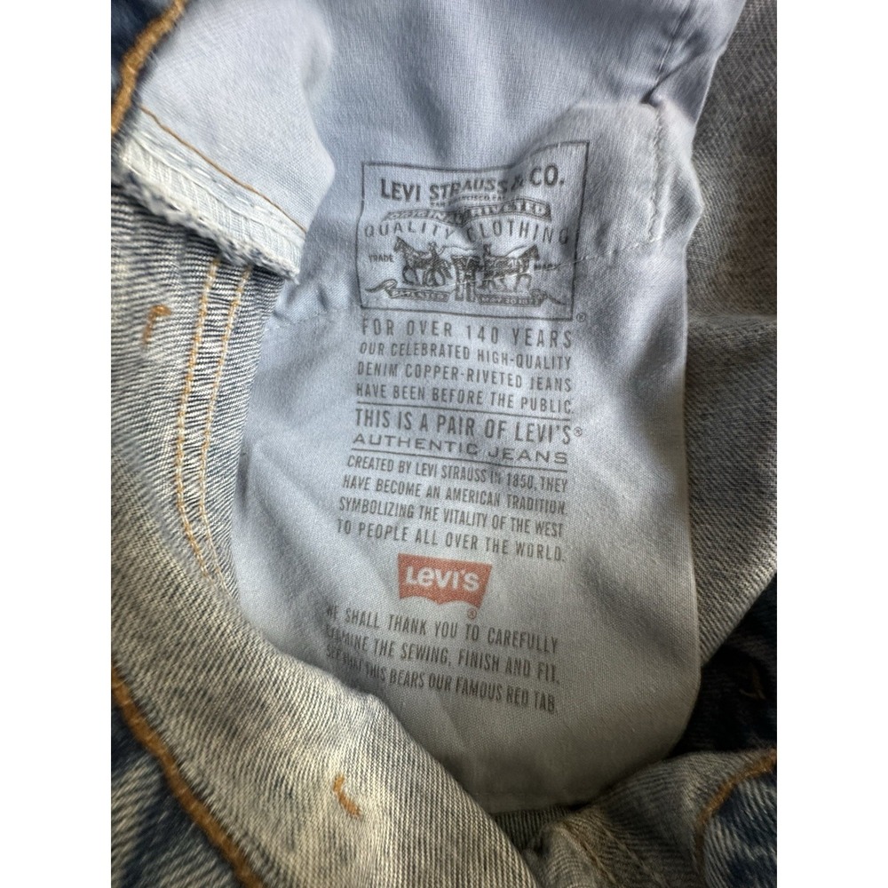 VTG 1997 Levi's 505 Regular Fit Jeans Mens 42x32 (40x30.5) Medium Wash Denim 90s - Picture 12 of 14